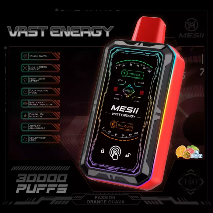 Mesii Vast Energy 30000 Puffs LED Display Vape Electronic 