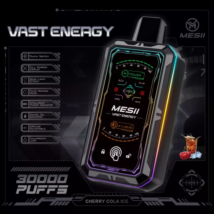 Mesii Vast Energy 30000 Puffs LED Display Vape Electronic 