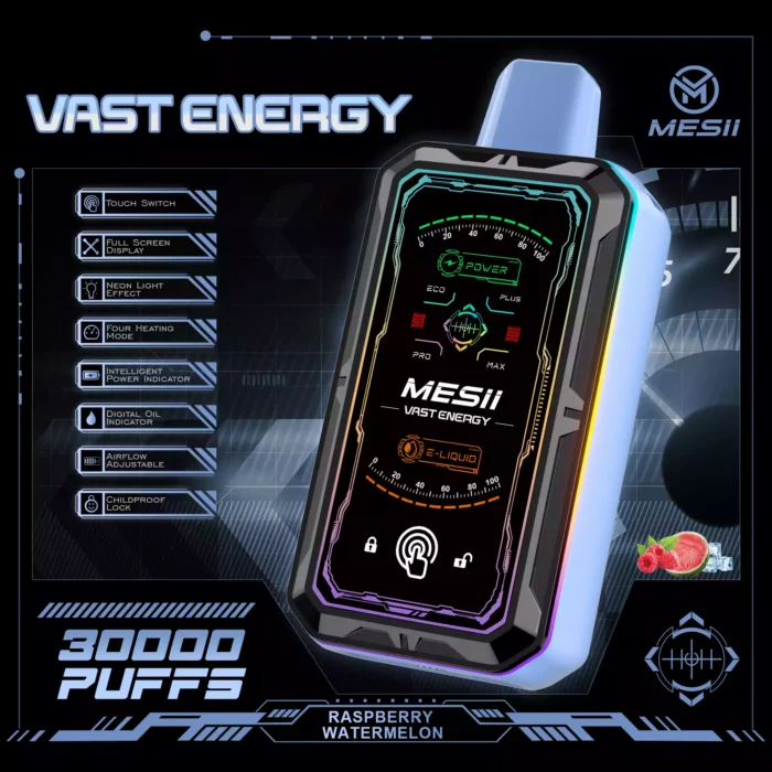Mesii Vast Energy 30000 Puffs LED Display Vape Electronic 
