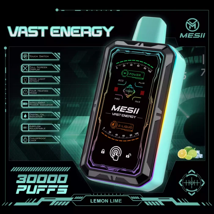 Mesii Vast Energy 30000 Puffs LED Display Vape Electronic 