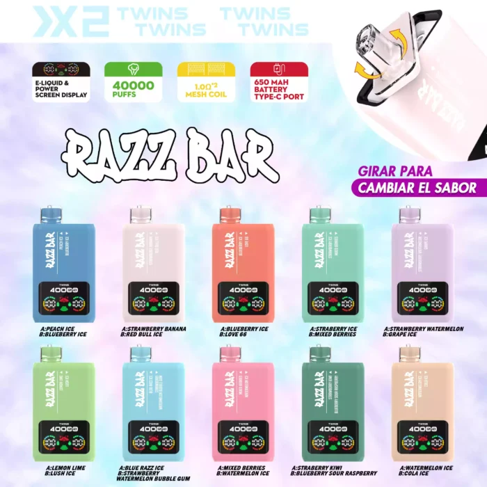 Razz Bar 40000puffs – Rechargeable Vape