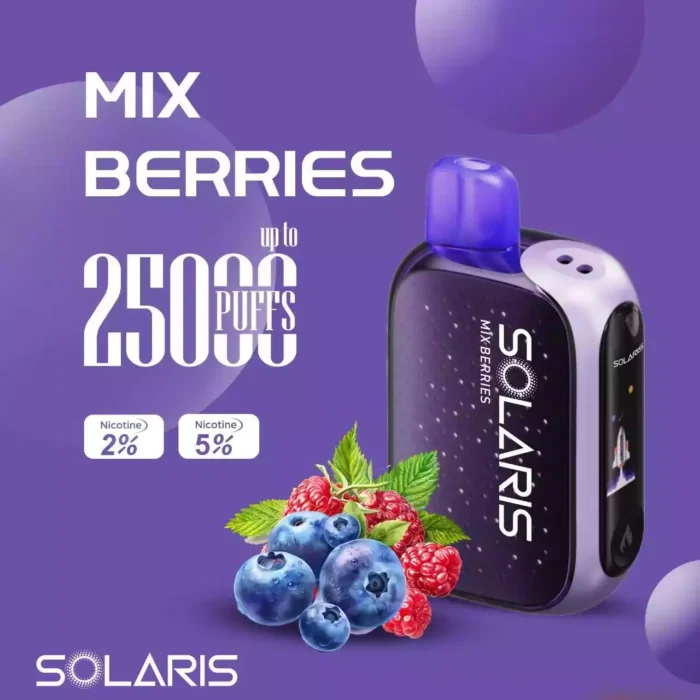 Solaris 25K Puffs Typ-C Laden, Einweg Vape