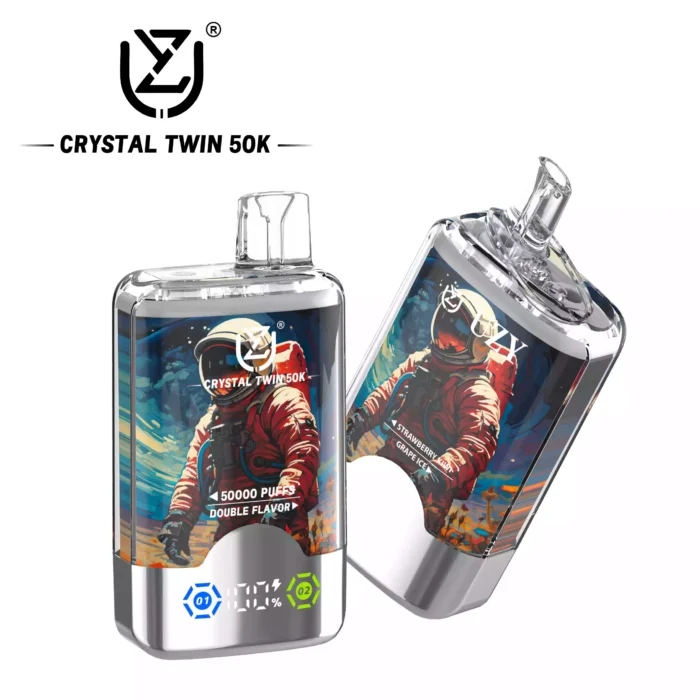 UZY Crystal Twin 50000 50K Puffs Dual Flavor Vape