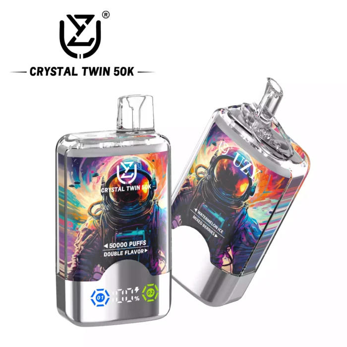 UZY Crystal Twin 50000 50K Puffs Dual Flavor Vape
