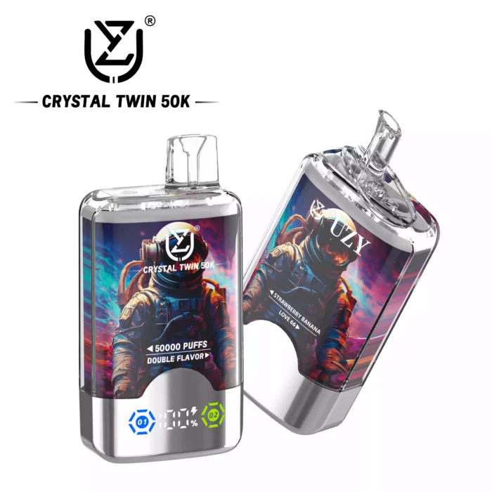 UZY Crystal Twin 50000 50K Puffs Dual Flavor Vape
