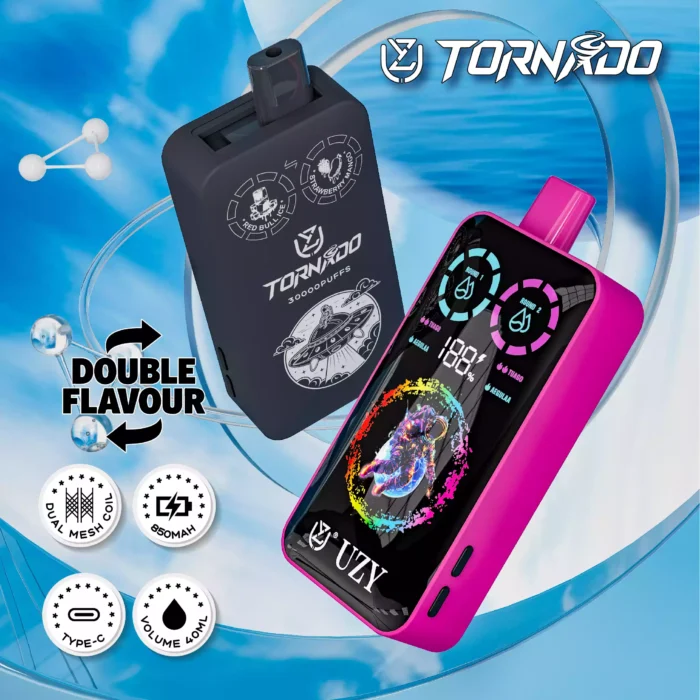 UZY TORNADO 30000 Puffs Dual Flavor Vape