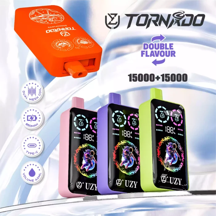 UZY TORNADO 30000 Puffs Dual Flavor Vape