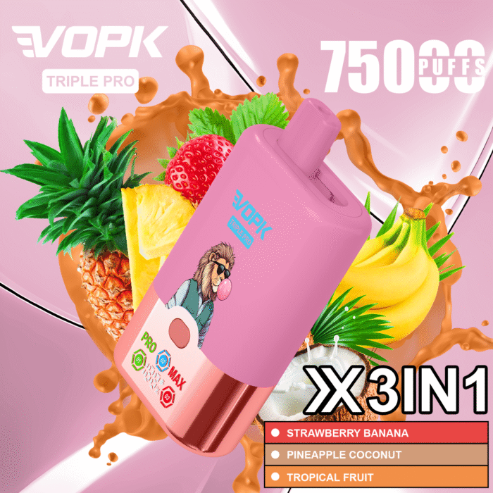 VOPK TRIPLE PRO 75000puffi Sapore Triplo Vape