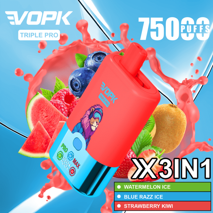 VOPK TRIPLE PRO 75000puffi Sapore Triplo Vape