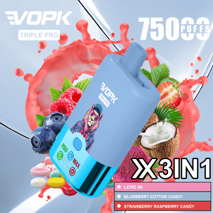 VOPK TRIPLE PRO 75000puffi Sapore Triplo Vape