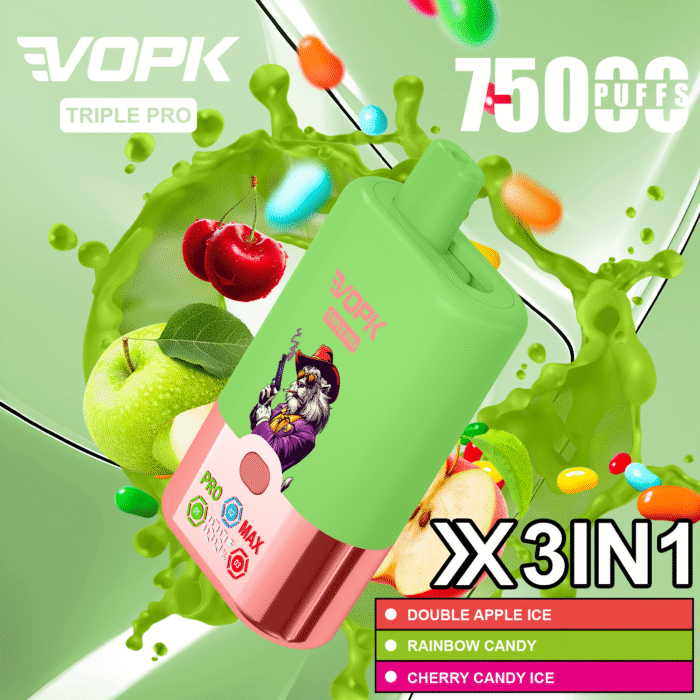 VOPK TRIPLE PRO 75000puffi Sapore Triplo Vape