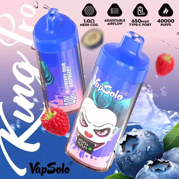 Vapsolo KING PRO 40K High Performance, Rechargeable Disposable Vape
