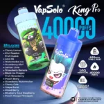 Vapsolo KING PRO 40K High Performance, Rechargeable Disposable Vape