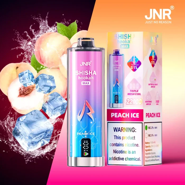JNR Shisha Hookah Max 22K Puff Disposable Vape