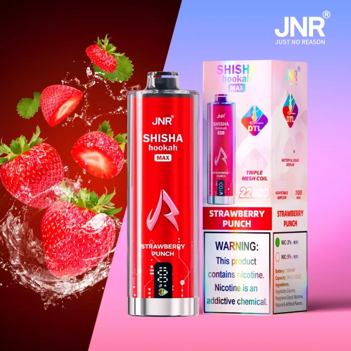 JNR Shisha Hookah Max 22K Puff Disposable Vape